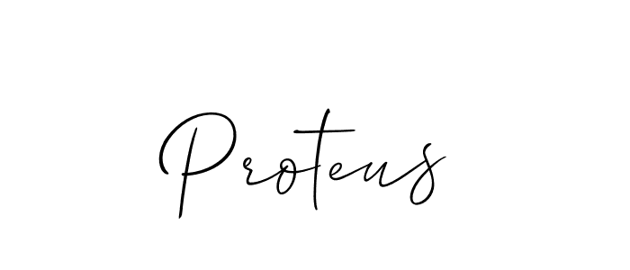 The best way (Allison_Script) to make a short signature is to pick only two or three words in your name. The name Proteus include a total of six letters. For converting this name. Proteus signature style 2 images and pictures png