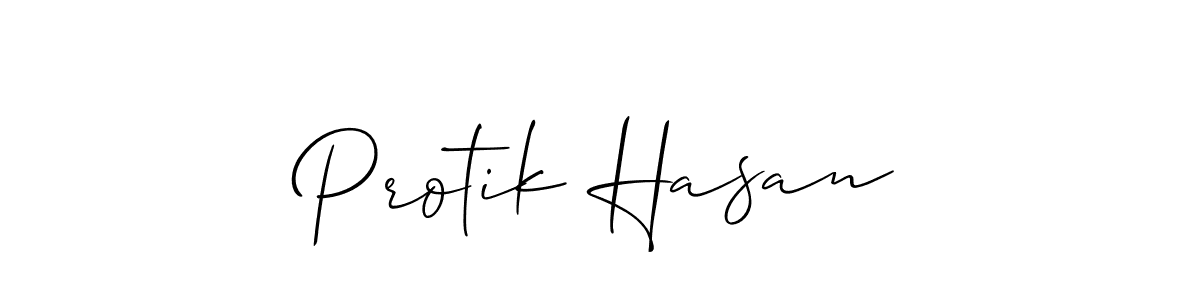 The best way (Allison_Script) to make a short signature is to pick only two or three words in your name. The name Protik Hasan include a total of six letters. For converting this name. Protik Hasan signature style 2 images and pictures png