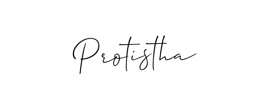 How to make Protistha name signature. Use Allison_Script style for creating short signs online. This is the latest handwritten sign. Protistha signature style 2 images and pictures png