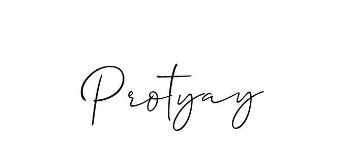 Create a beautiful signature design for name Protyay. With this signature (Allison_Script) fonts, you can make a handwritten signature for free. Protyay signature style 2 images and pictures png