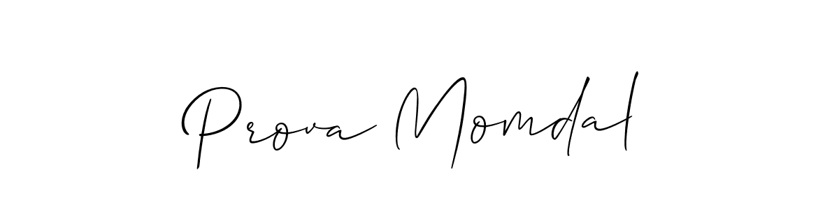 Similarly Allison_Script is the best handwritten signature design. Signature creator online .You can use it as an online autograph creator for name Prova Momdal. Prova Momdal signature style 2 images and pictures png