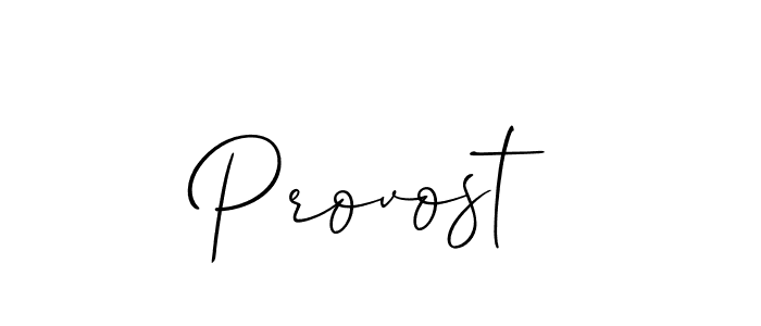 How to make Provost name signature. Use Allison_Script style for creating short signs online. This is the latest handwritten sign. Provost signature style 2 images and pictures png