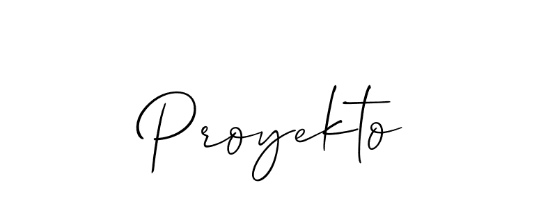 How to Draw Proyekto signature style? Allison_Script is a latest design signature styles for name Proyekto. Proyekto signature style 2 images and pictures png