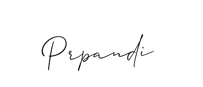 Make a beautiful signature design for name Prpandi. With this signature (Allison_Script) style, you can create a handwritten signature for free. Prpandi signature style 2 images and pictures png