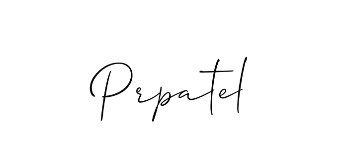 Allison_Script is a professional signature style that is perfect for those who want to add a touch of class to their signature. It is also a great choice for those who want to make their signature more unique. Get Prpatel name to fancy signature for free. Prpatel signature style 2 images and pictures png