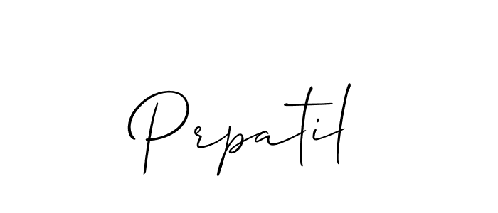 Prpatil stylish signature style. Best Handwritten Sign (Allison_Script) for my name. Handwritten Signature Collection Ideas for my name Prpatil. Prpatil signature style 2 images and pictures png