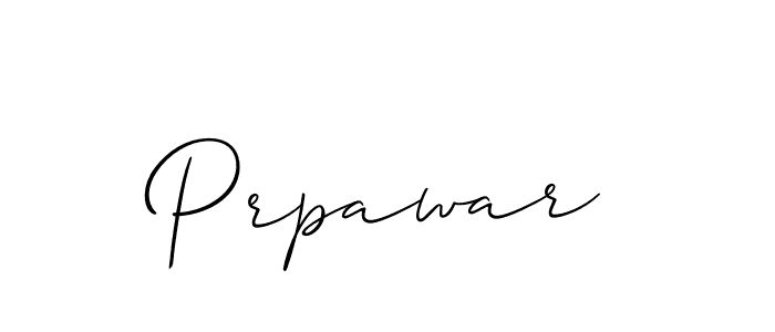 How to make Prpawar signature? Allison_Script is a professional autograph style. Create handwritten signature for Prpawar name. Prpawar signature style 2 images and pictures png