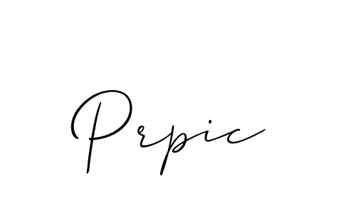 Also we have Prpic name is the best signature style. Create professional handwritten signature collection using Allison_Script autograph style. Prpic signature style 2 images and pictures png