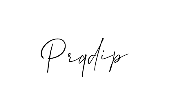 How to Draw Prqdip signature style? Allison_Script is a latest design signature styles for name Prqdip. Prqdip signature style 2 images and pictures png
