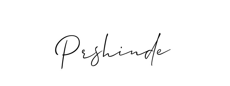 Also we have Prshinde name is the best signature style. Create professional handwritten signature collection using Allison_Script autograph style. Prshinde signature style 2 images and pictures png