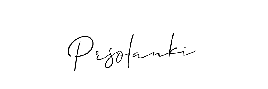 How to Draw Prsolanki signature style? Allison_Script is a latest design signature styles for name Prsolanki. Prsolanki signature style 2 images and pictures png