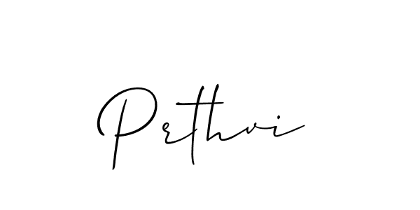 You should practise on your own different ways (Allison_Script) to write your name (Prthvi) in signature. don't let someone else do it for you. Prthvi signature style 2 images and pictures png