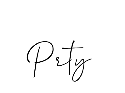 Design your own signature with our free online signature maker. With this signature software, you can create a handwritten (Allison_Script) signature for name Prty. Prty signature style 2 images and pictures png