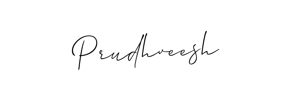 How to Draw Prudhveesh signature style? Allison_Script is a latest design signature styles for name Prudhveesh. Prudhveesh signature style 2 images and pictures png