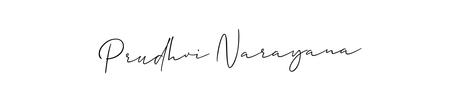 Use a signature maker to create a handwritten signature online. With this signature software, you can design (Allison_Script) your own signature for name Prudhvi Narayana. Prudhvi Narayana signature style 2 images and pictures png