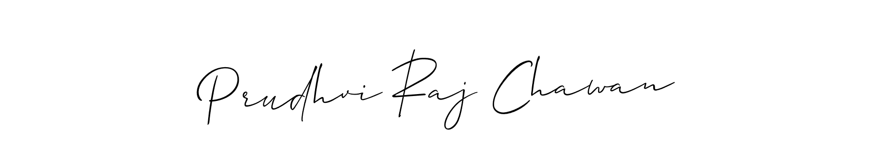 Make a beautiful signature design for name Prudhvi Raj Chawan. With this signature (Allison_Script) style, you can create a handwritten signature for free. Prudhvi Raj Chawan signature style 2 images and pictures png