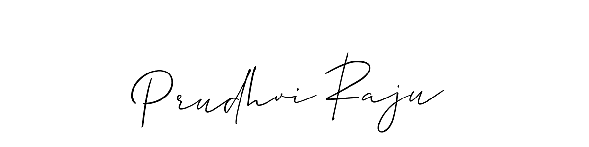 How to make Prudhvi Raju signature? Allison_Script is a professional autograph style. Create handwritten signature for Prudhvi Raju name. Prudhvi Raju signature style 2 images and pictures png