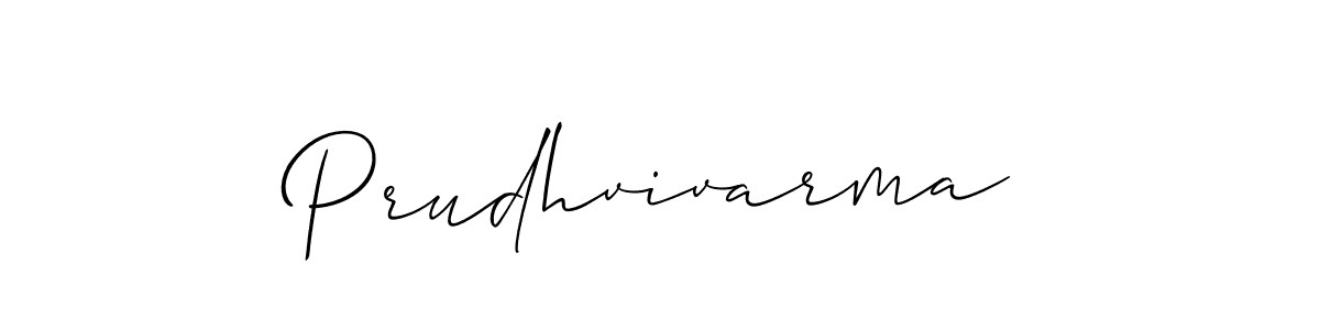 How to make Prudhvivarma name signature. Use Allison_Script style for creating short signs online. This is the latest handwritten sign. Prudhvivarma signature style 2 images and pictures png