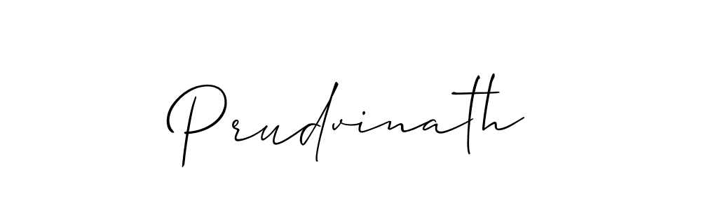 How to make Prudvinath name signature. Use Allison_Script style for creating short signs online. This is the latest handwritten sign. Prudvinath signature style 2 images and pictures png