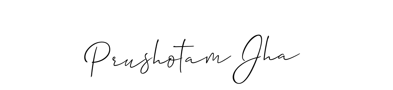 Make a beautiful signature design for name Prushotam Jha. Use this online signature maker to create a handwritten signature for free. Prushotam Jha signature style 2 images and pictures png