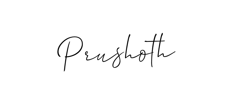 Prushoth stylish signature style. Best Handwritten Sign (Allison_Script) for my name. Handwritten Signature Collection Ideas for my name Prushoth. Prushoth signature style 2 images and pictures png