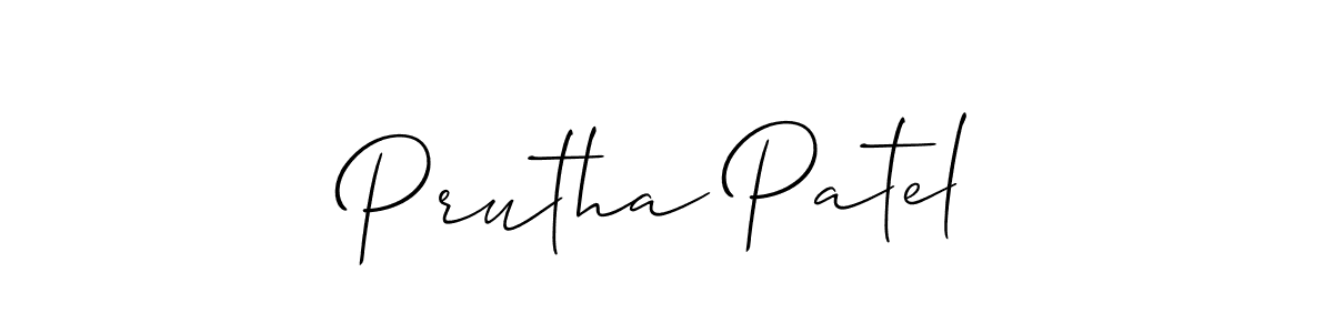 Best and Professional Signature Style for Prutha Patel. Allison_Script Best Signature Style Collection. Prutha Patel signature style 2 images and pictures png