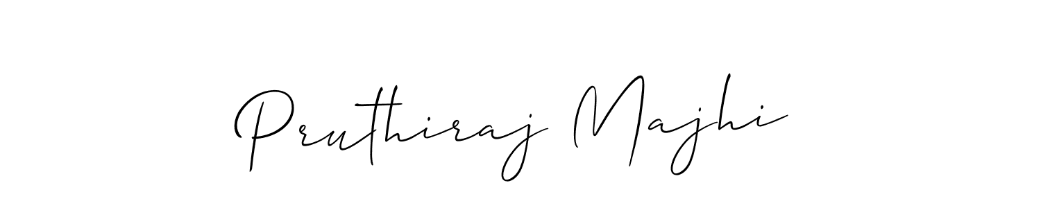 Use a signature maker to create a handwritten signature online. With this signature software, you can design (Allison_Script) your own signature for name Pruthiraj Majhi. Pruthiraj Majhi signature style 2 images and pictures png