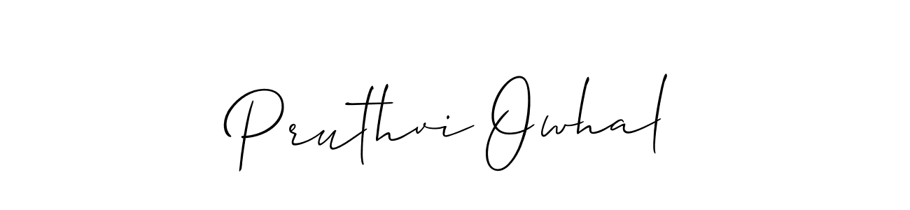 You should practise on your own different ways (Allison_Script) to write your name (Pruthvi Owhal) in signature. don't let someone else do it for you. Pruthvi Owhal signature style 2 images and pictures png