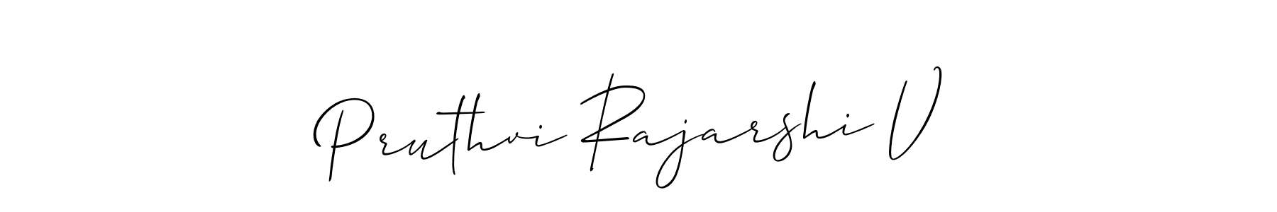 How to Draw Pruthvi Rajarshi V signature style? Allison_Script is a latest design signature styles for name Pruthvi Rajarshi V. Pruthvi Rajarshi V signature style 2 images and pictures png