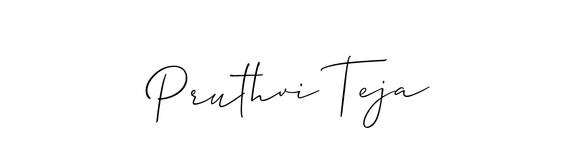 Best and Professional Signature Style for Pruthvi Teja. Allison_Script Best Signature Style Collection. Pruthvi Teja signature style 2 images and pictures png