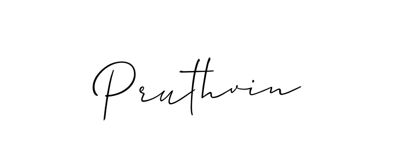 It looks lik you need a new signature style for name Pruthvin. Design unique handwritten (Allison_Script) signature with our free signature maker in just a few clicks. Pruthvin signature style 2 images and pictures png