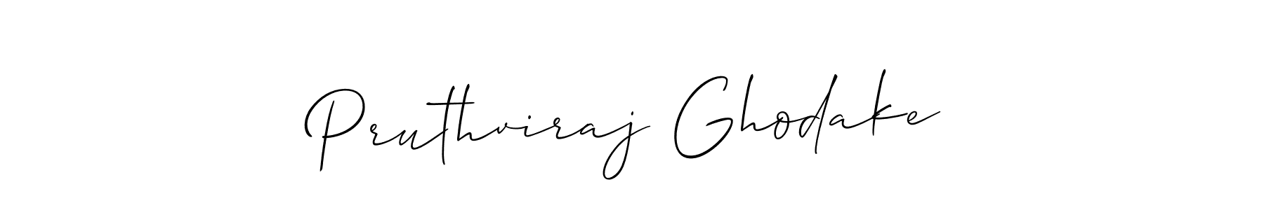 Design your own signature with our free online signature maker. With this signature software, you can create a handwritten (Allison_Script) signature for name Pruthviraj Ghodake. Pruthviraj Ghodake signature style 2 images and pictures png