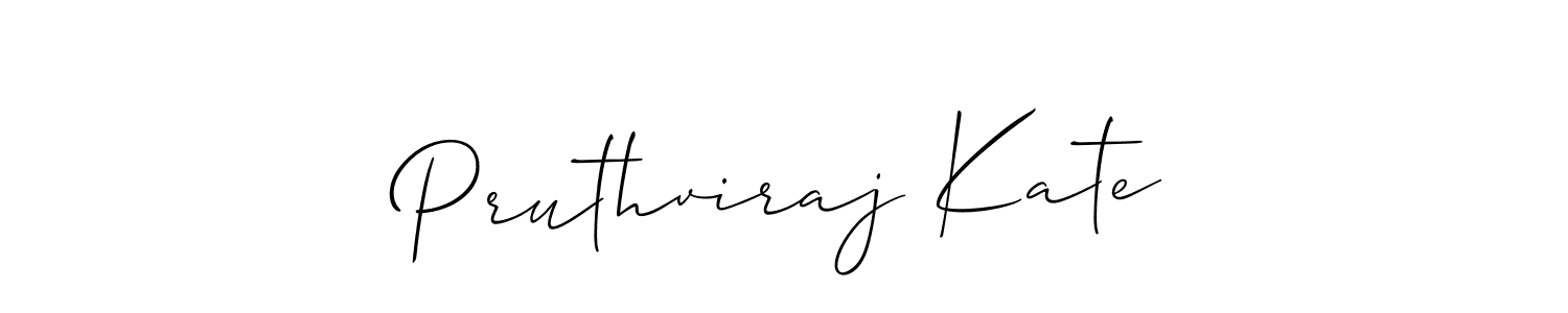 Similarly Allison_Script is the best handwritten signature design. Signature creator online .You can use it as an online autograph creator for name Pruthviraj Kate. Pruthviraj Kate signature style 2 images and pictures png