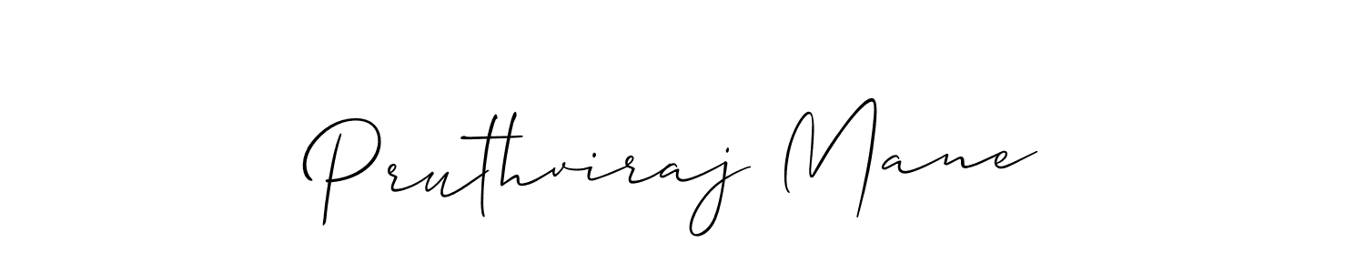 How to make Pruthviraj Mane signature? Allison_Script is a professional autograph style. Create handwritten signature for Pruthviraj Mane name. Pruthviraj Mane signature style 2 images and pictures png