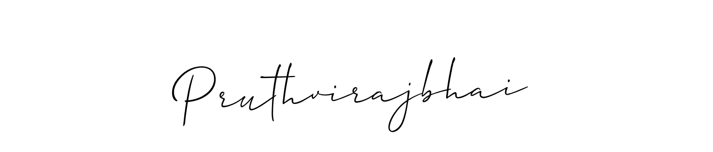 if you are searching for the best signature style for your name Pruthvirajbhai. so please give up your signature search. here we have designed multiple signature styles  using Allison_Script. Pruthvirajbhai signature style 2 images and pictures png