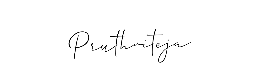 Similarly Allison_Script is the best handwritten signature design. Signature creator online .You can use it as an online autograph creator for name Pruthviteja. Pruthviteja signature style 2 images and pictures png