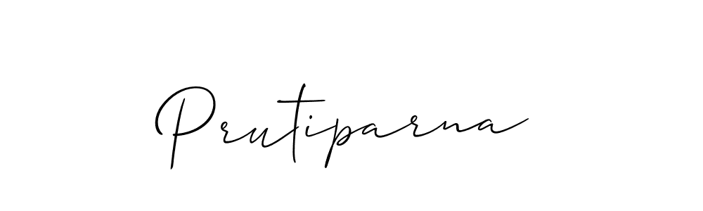 Design your own signature with our free online signature maker. With this signature software, you can create a handwritten (Allison_Script) signature for name Prutiparna. Prutiparna signature style 2 images and pictures png