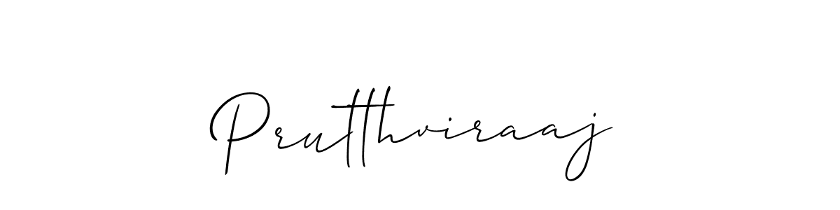 Create a beautiful signature design for name Prutthviraaj. With this signature (Allison_Script) fonts, you can make a handwritten signature for free. Prutthviraaj signature style 2 images and pictures png