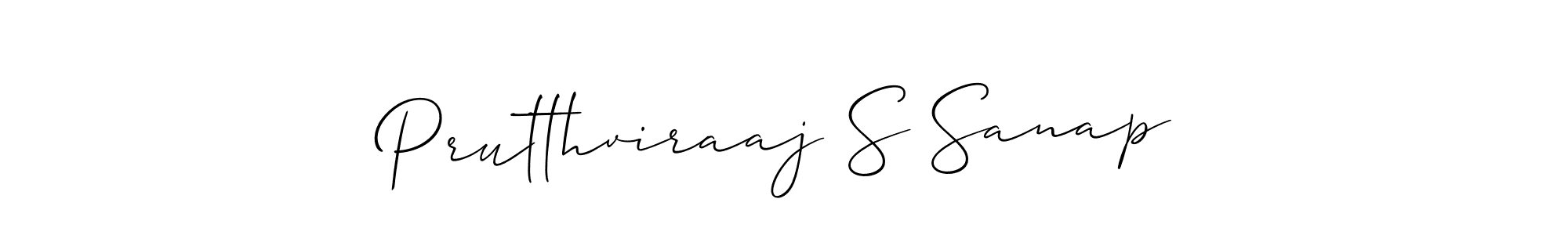 Use a signature maker to create a handwritten signature online. With this signature software, you can design (Allison_Script) your own signature for name Prutthviraaj S Sanap. Prutthviraaj S Sanap signature style 2 images and pictures png