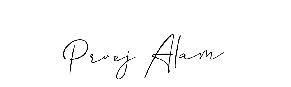 Allison_Script is a professional signature style that is perfect for those who want to add a touch of class to their signature. It is also a great choice for those who want to make their signature more unique. Get Prvej Alam name to fancy signature for free. Prvej Alam signature style 2 images and pictures png