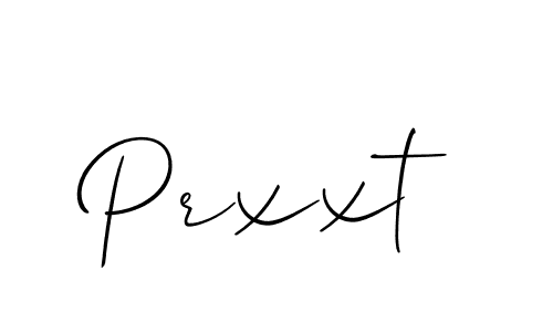 Create a beautiful signature design for name Prxxt. With this signature (Allison_Script) fonts, you can make a handwritten signature for free. Prxxt signature style 2 images and pictures png