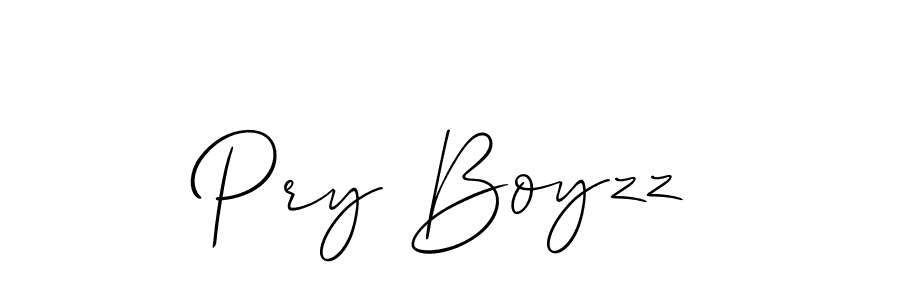 How to make Pry Boyzz name signature. Use Allison_Script style for creating short signs online. This is the latest handwritten sign. Pry Boyzz signature style 2 images and pictures png