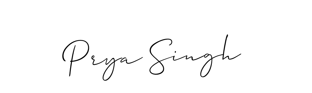 if you are searching for the best signature style for your name Prya Singh. so please give up your signature search. here we have designed multiple signature styles  using Allison_Script. Prya Singh signature style 2 images and pictures png