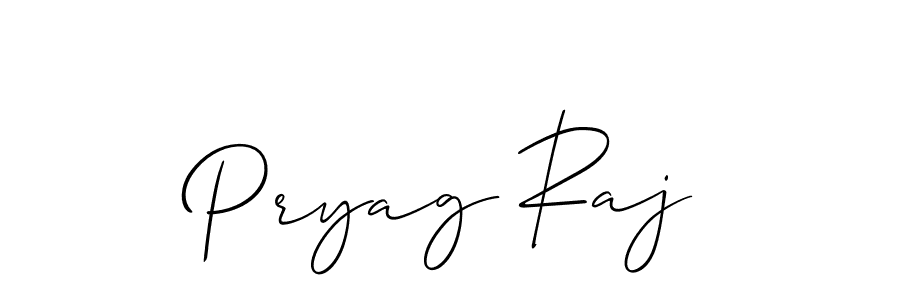 Also we have Pryag Raj name is the best signature style. Create professional handwritten signature collection using Allison_Script autograph style. Pryag Raj signature style 2 images and pictures png