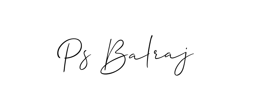 Make a beautiful signature design for name Ps Balraj. Use this online signature maker to create a handwritten signature for free. Ps Balraj signature style 2 images and pictures png