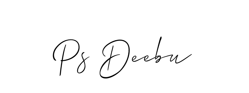Make a beautiful signature design for name Ps Deebu. Use this online signature maker to create a handwritten signature for free. Ps Deebu signature style 2 images and pictures png