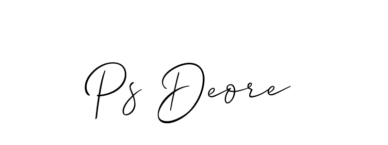 Make a beautiful signature design for name Ps Deore. Use this online signature maker to create a handwritten signature for free. Ps Deore signature style 2 images and pictures png