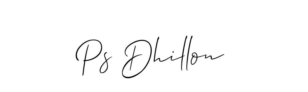 It looks lik you need a new signature style for name Ps Dhillon. Design unique handwritten (Allison_Script) signature with our free signature maker in just a few clicks. Ps Dhillon signature style 2 images and pictures png