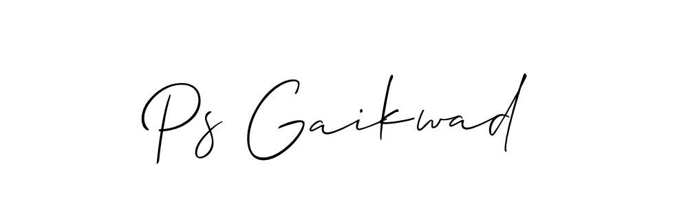 Allison_Script is a professional signature style that is perfect for those who want to add a touch of class to their signature. It is also a great choice for those who want to make their signature more unique. Get Ps Gaikwad name to fancy signature for free. Ps Gaikwad signature style 2 images and pictures png