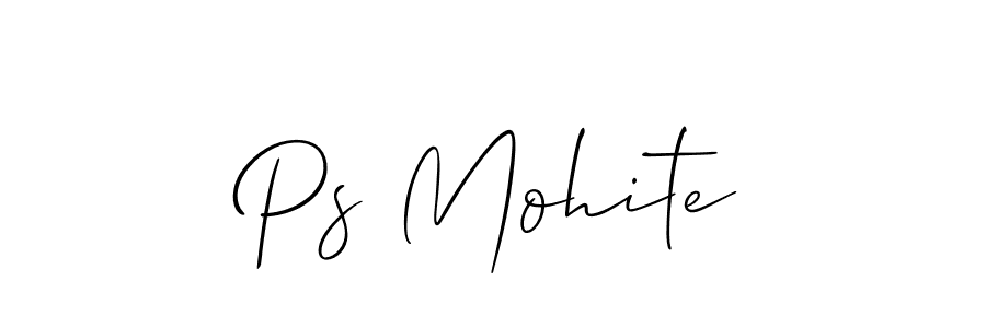 Allison_Script is a professional signature style that is perfect for those who want to add a touch of class to their signature. It is also a great choice for those who want to make their signature more unique. Get Ps Mohite name to fancy signature for free. Ps Mohite signature style 2 images and pictures png